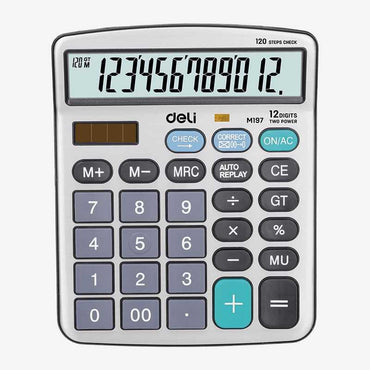 Deli Calculator 12-Digit Desk EM19710 The Stationers